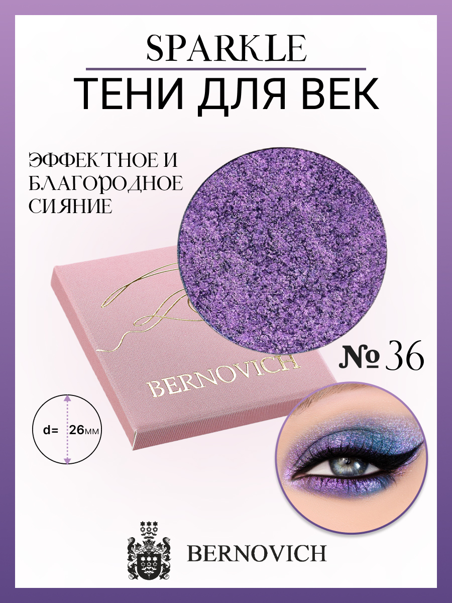 Тени для век Bernovich X 36 Sparkle 15г