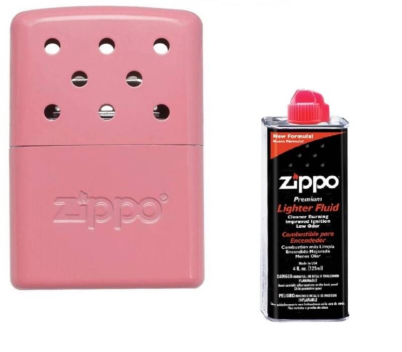 Набор Каталитическая грелка ZIPPO алюминий Pink+Топливо ZIPPO 125 мл 40363-3141