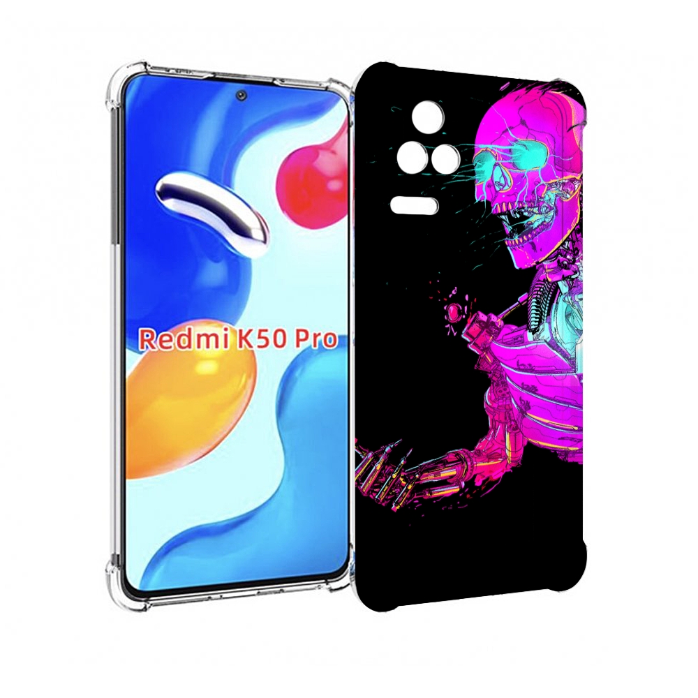 

Чехол MyPads скелет-робот-фиолетовый для Xiaomi Redmi K50 / K50 Pro, Прозрачный, Tocco