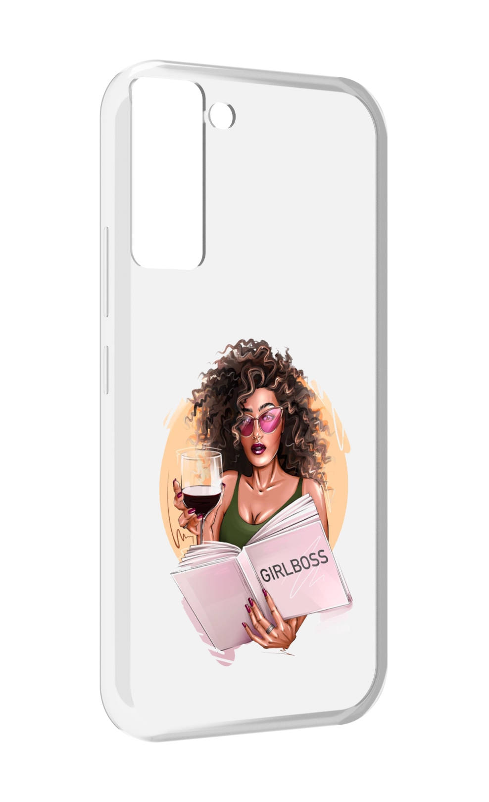 

Чехол MyPads Girlboss with wine_ Etsy женский для Tecno Pop 5 LTE, Прозрачный, Tocco
