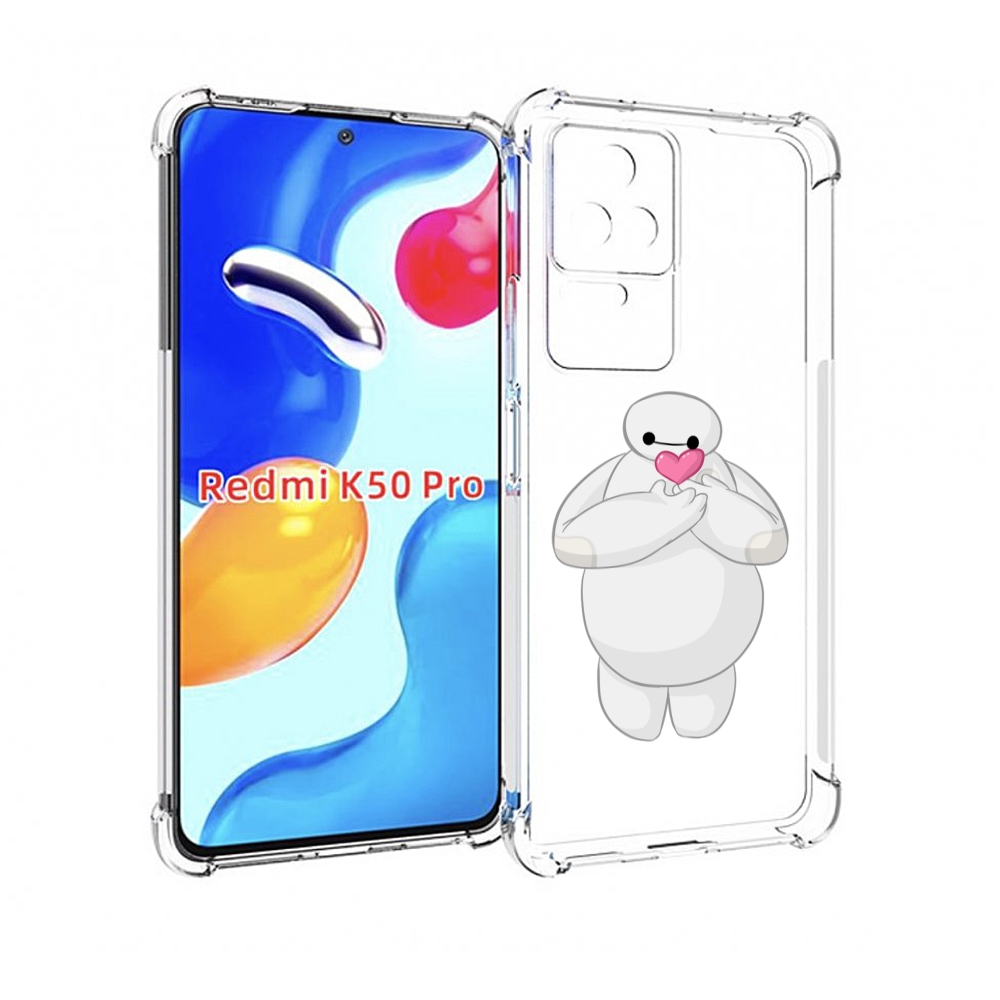 Чехол MyPads снеговик-с-сердечком для Xiaomi Redmi K50 / K50 Pro