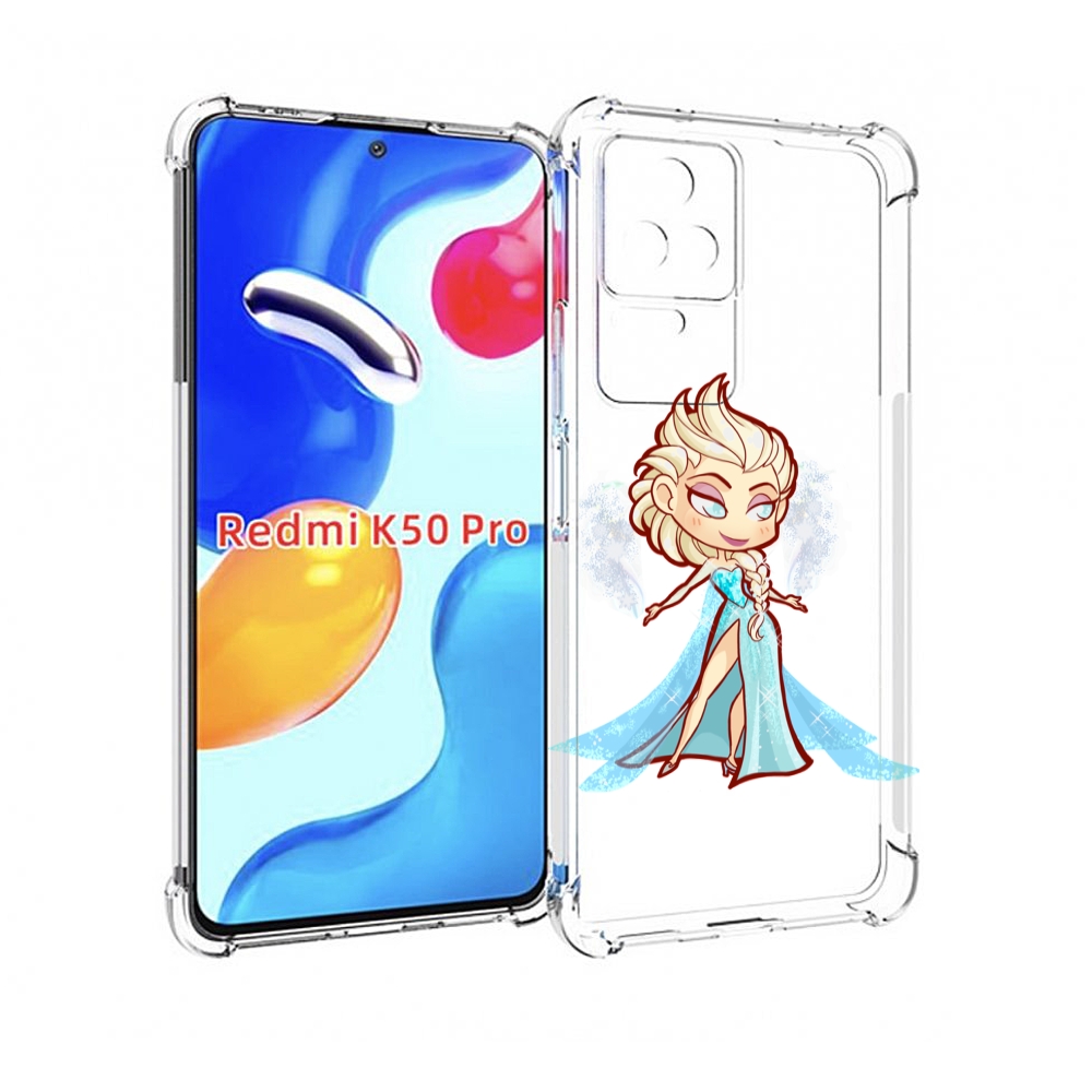

Чехол MyPads снежная-принцесса женский для Xiaomi Redmi K50 / K50 Pro, Прозрачный, Tocco
