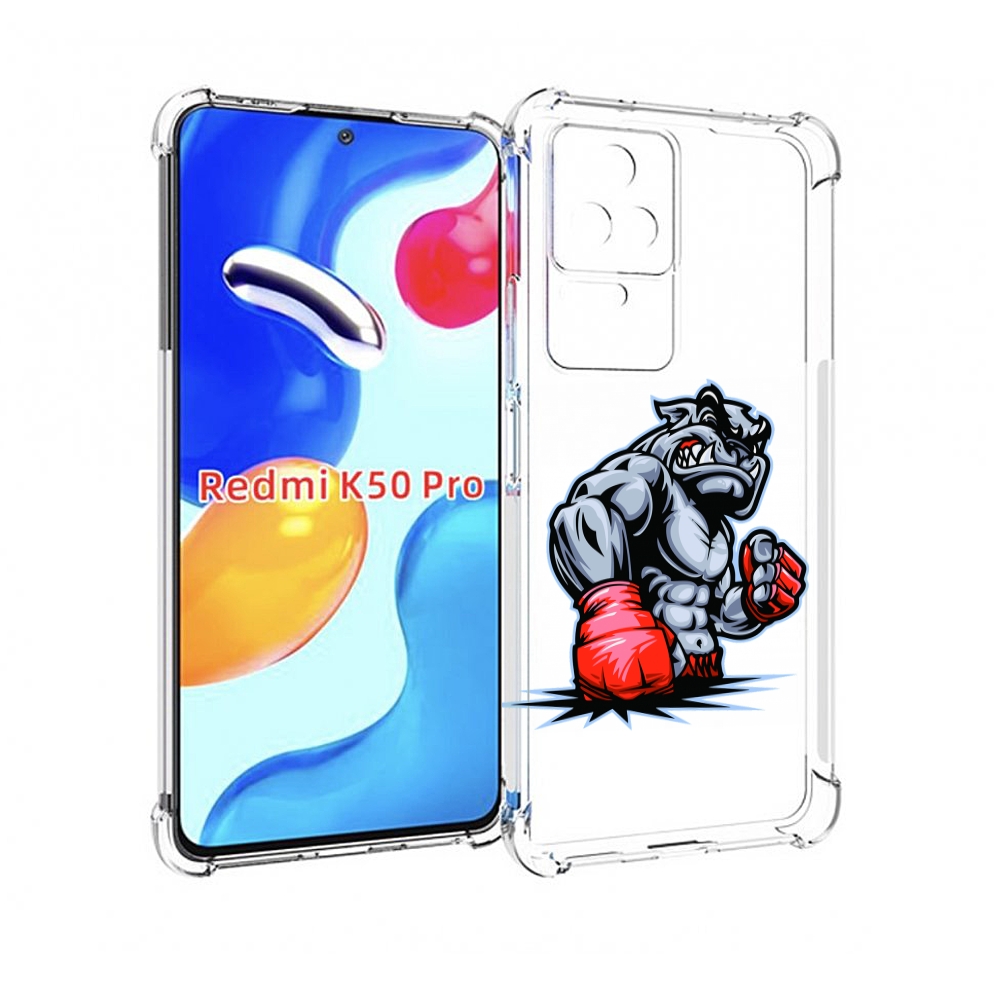

Чехол MyPads собака-боксер для Xiaomi Redmi K50 / K50 Pro, Прозрачный, Tocco