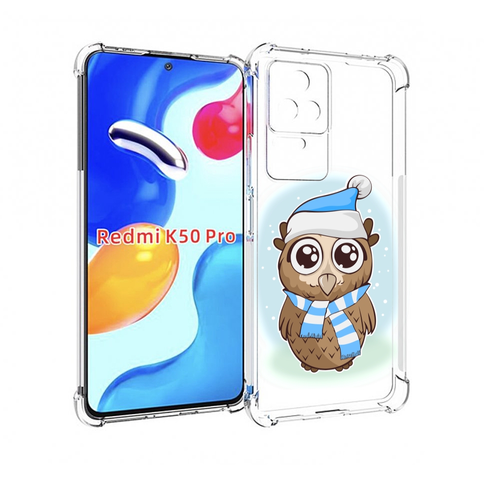 

Чехол MyPads сова-в-шарфике-и-шапке для Xiaomi Redmi K50 / K50 Pro, Прозрачный, Tocco