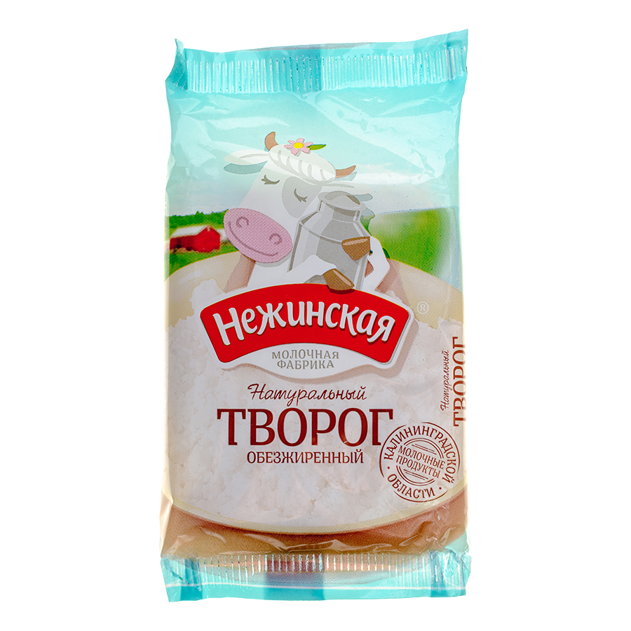 

Творог нежинская бзмж жир. 0 % 170 г ф/пак гусевмолоко россия