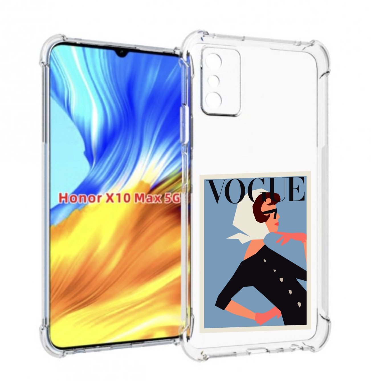 

Чехол MyPads Вогуе картинка для Honor X10 Max, Прозрачный, Tocco