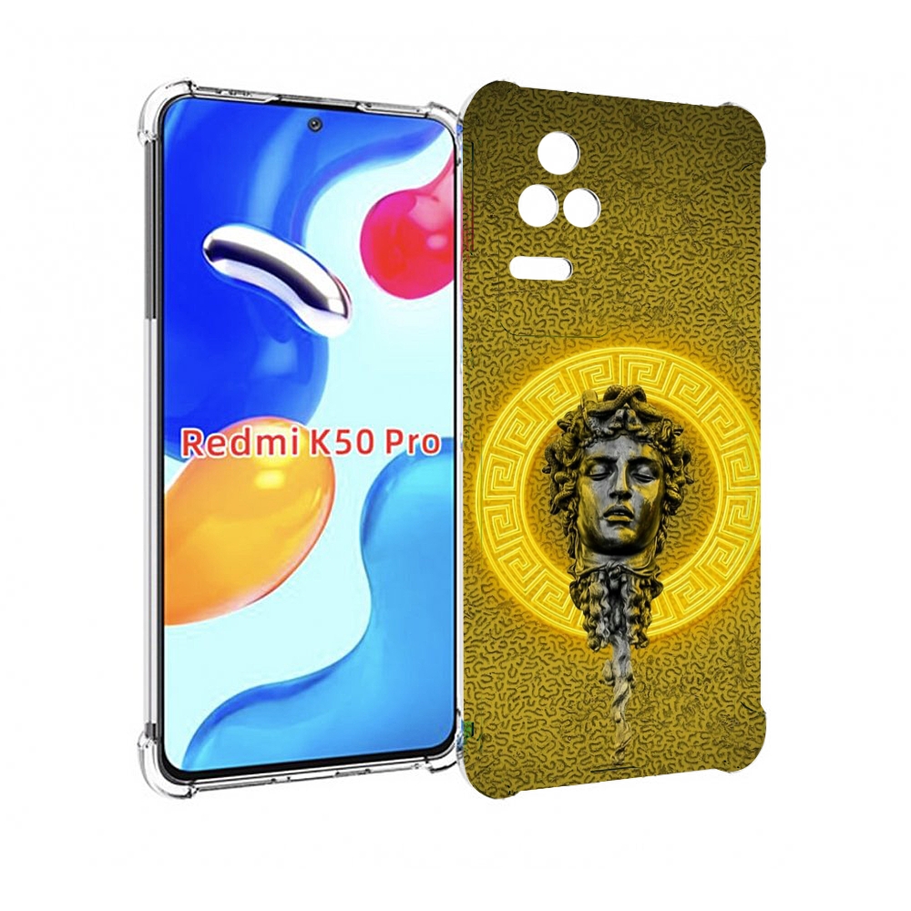 

Чехол MyPads статуя версачи для Xiaomi Redmi K50 / K50 Pro, Прозрачный, Tocco