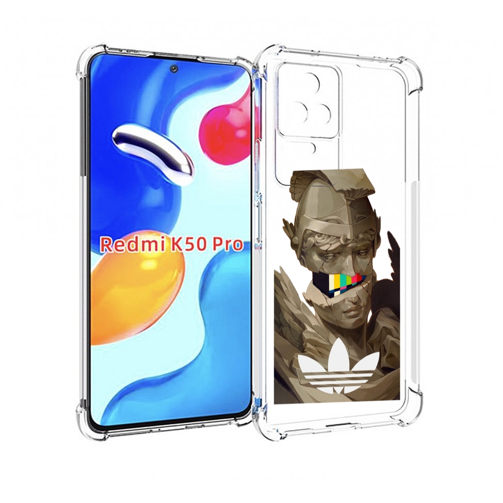 

Чехол MyPads статуя-адидас для Xiaomi Redmi K50 / K50 Pro, Прозрачный, Tocco