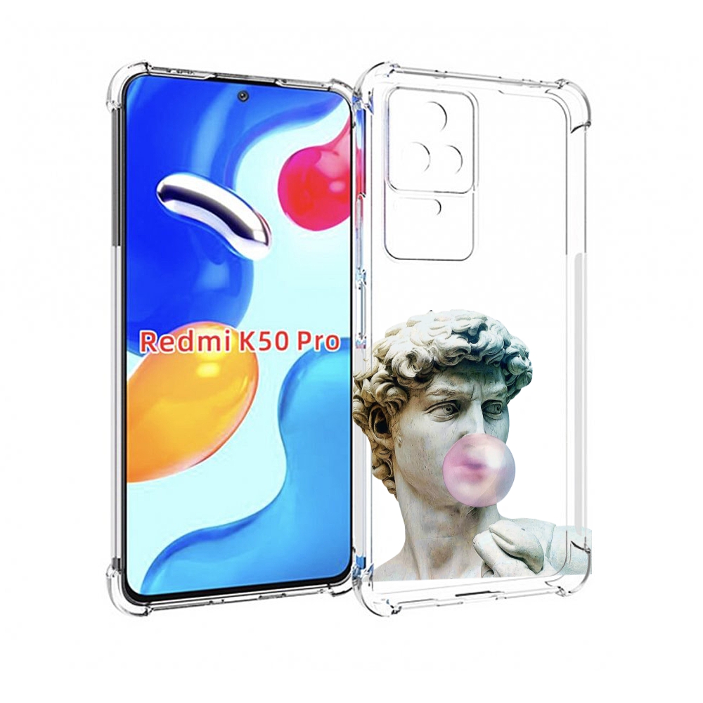 

Чехол MyPads статуя-с-жвачкой для Xiaomi Redmi K50 / K50 Pro, Прозрачный, Tocco