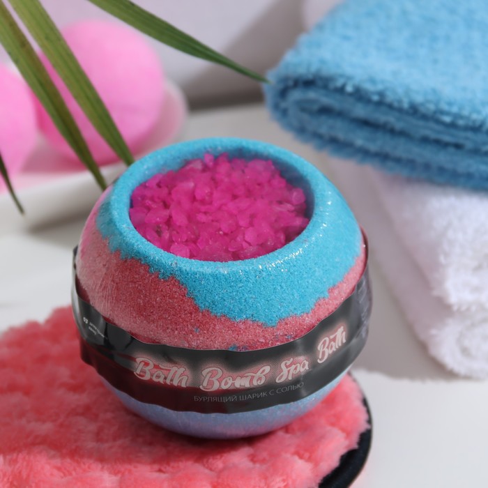 Бомбочка для ванны Fabrik Cosmetology с солью Spa Bath бомбочка для ванны finn lux ягода малина розовый