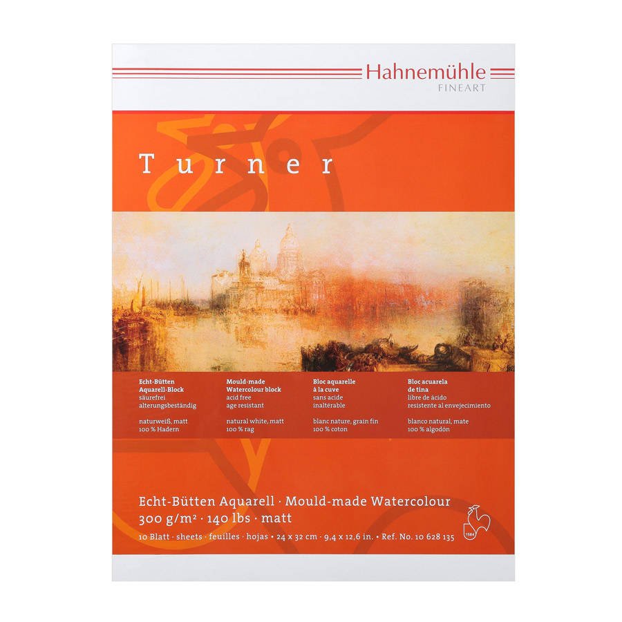 

Альбом-склейка для акварели Hahnemuhle "William Turner" 24x32 см 10 л 300 г, хлопок, м/з