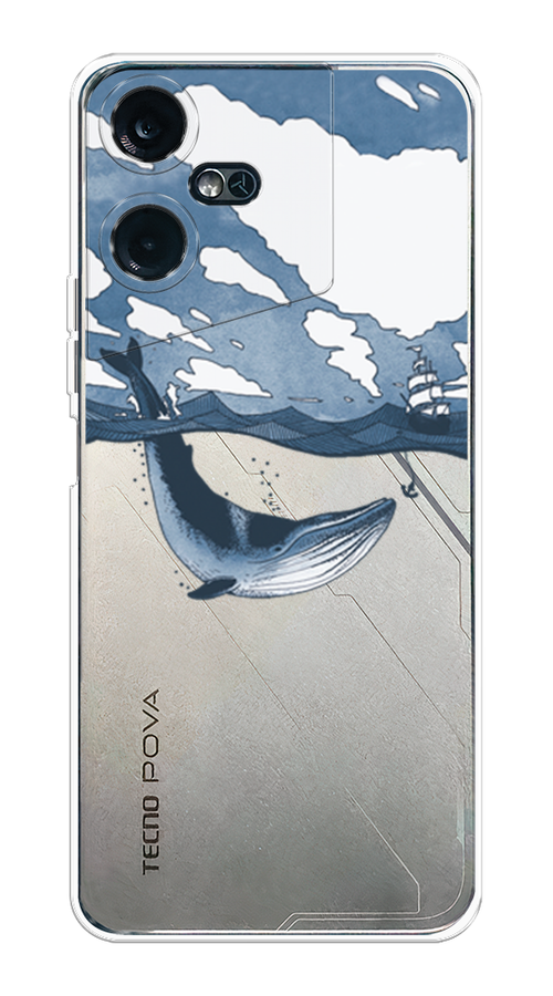 

Чехол на Tecno Pova Neo 3 "Большой кит", Синий, 304450-1