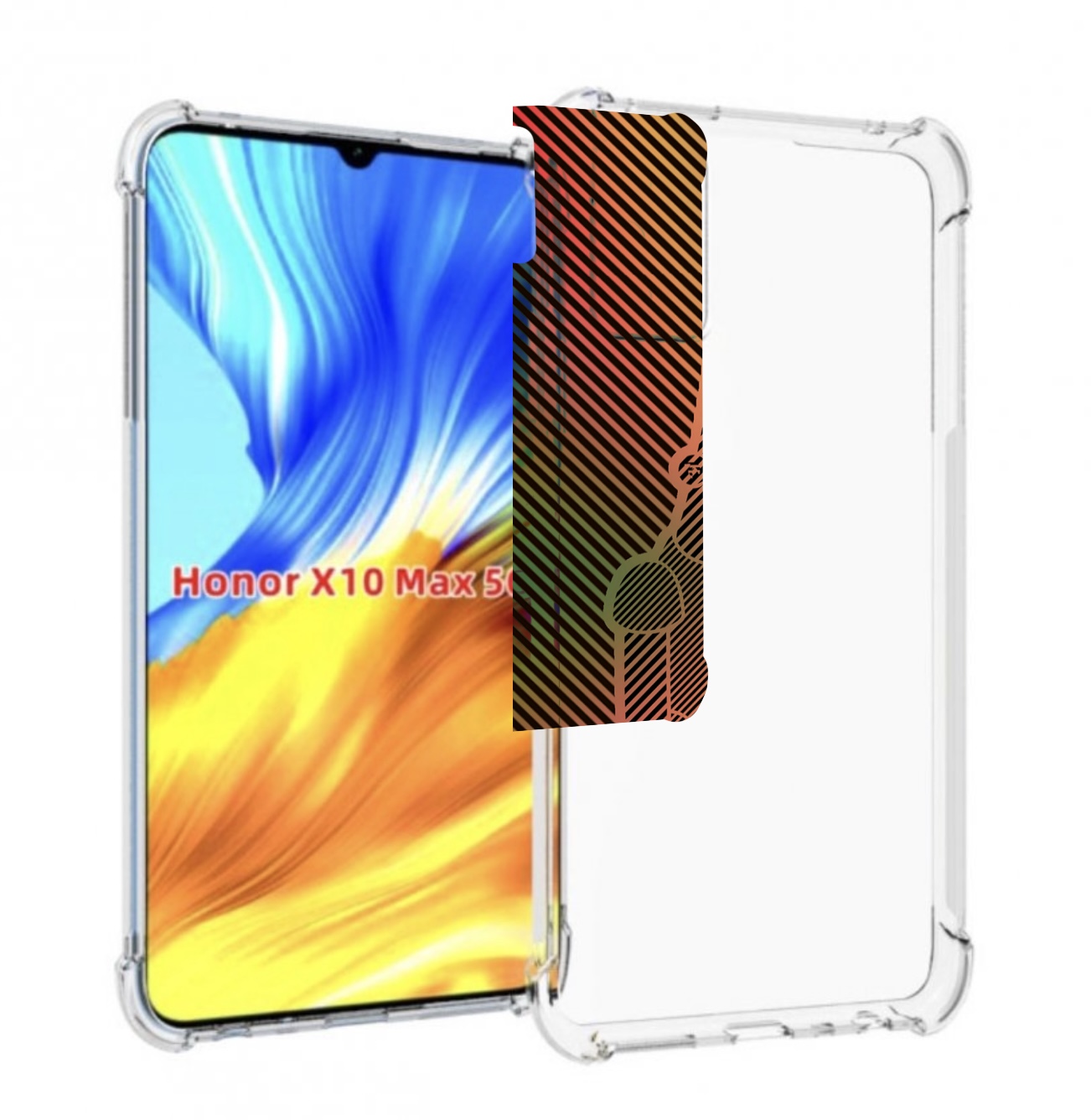 

Чехол MyPads Графический-Барт-Симпсон для Honor X10 Max, Прозрачный, Tocco