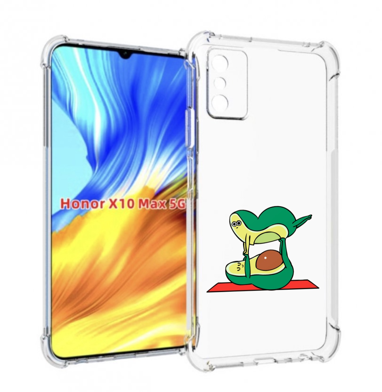 

Чехол MyPads Две-половинки для Honor X10 Max, Прозрачный, Tocco