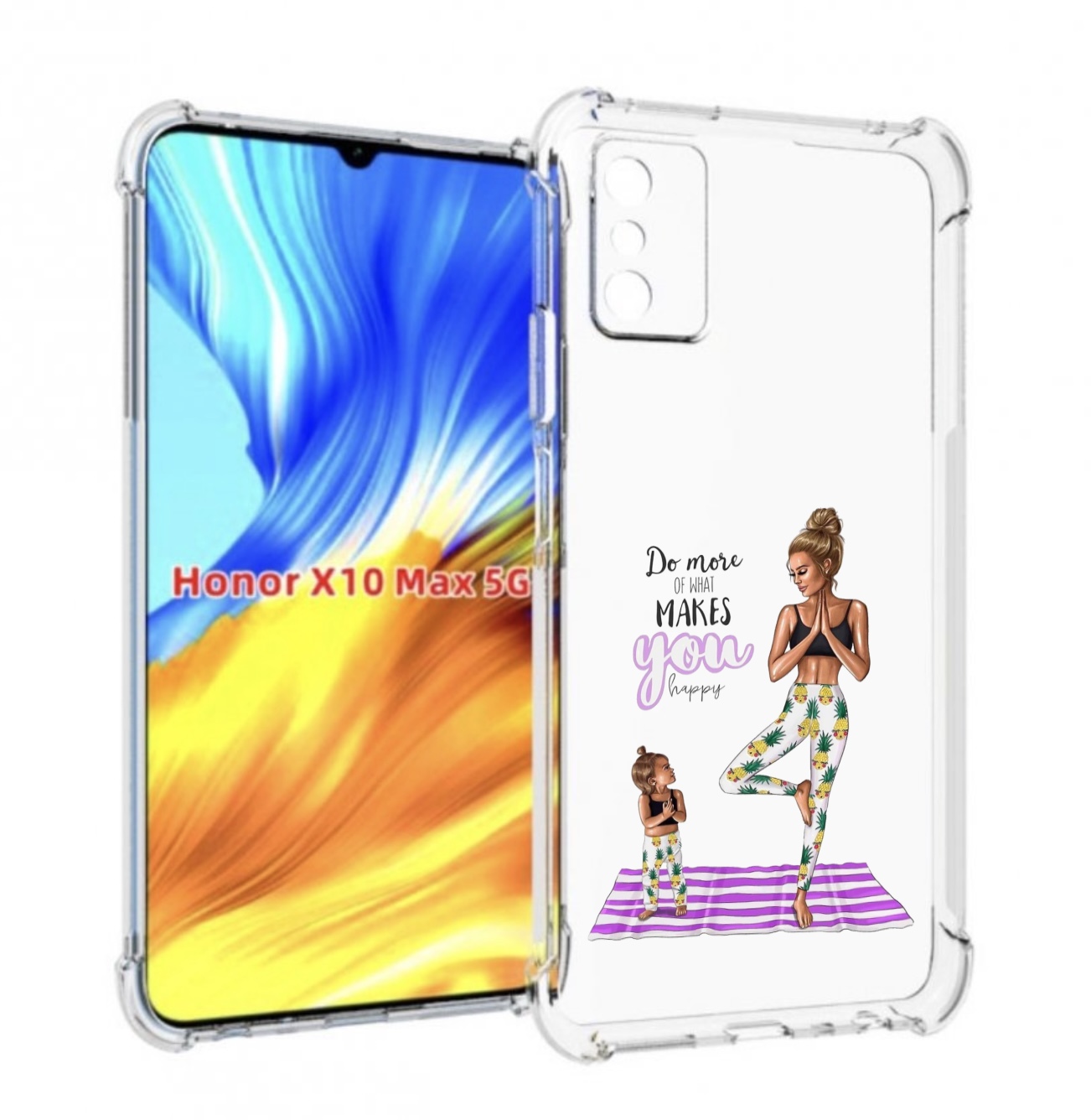 

Чехол MyPads Девочки-в-ананасах для Honor X10 Max, Прозрачный, Tocco