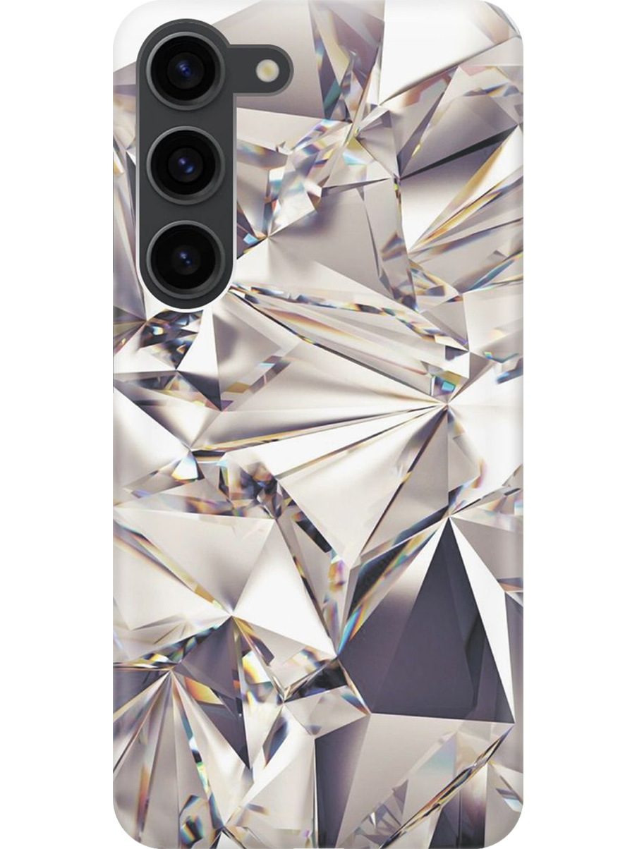 

Силиконовый чехол на Samsung Galaxy S23 с принтом "Алмазные грани", Прозрачный;серый;черный, 767959531
