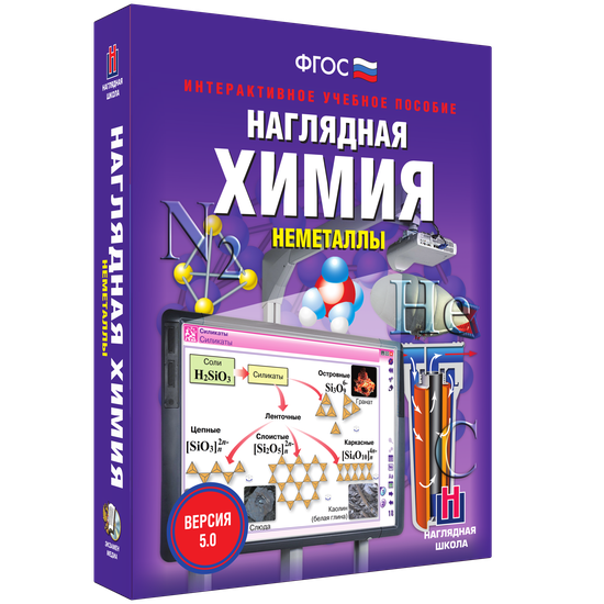 

Интерактивное пособие с комплектом таблиц «Химия. Неметаллы» (DVD-box)