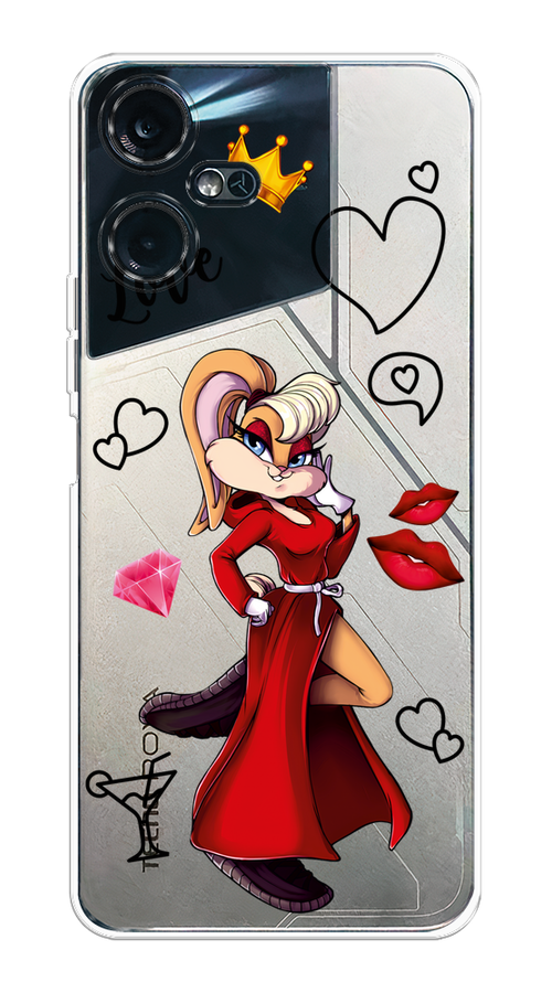 

Чехол на Tecno Pova Neo 3 "Rich Lola Bunny", Красный;бежевый;оранжевый, 304450-6