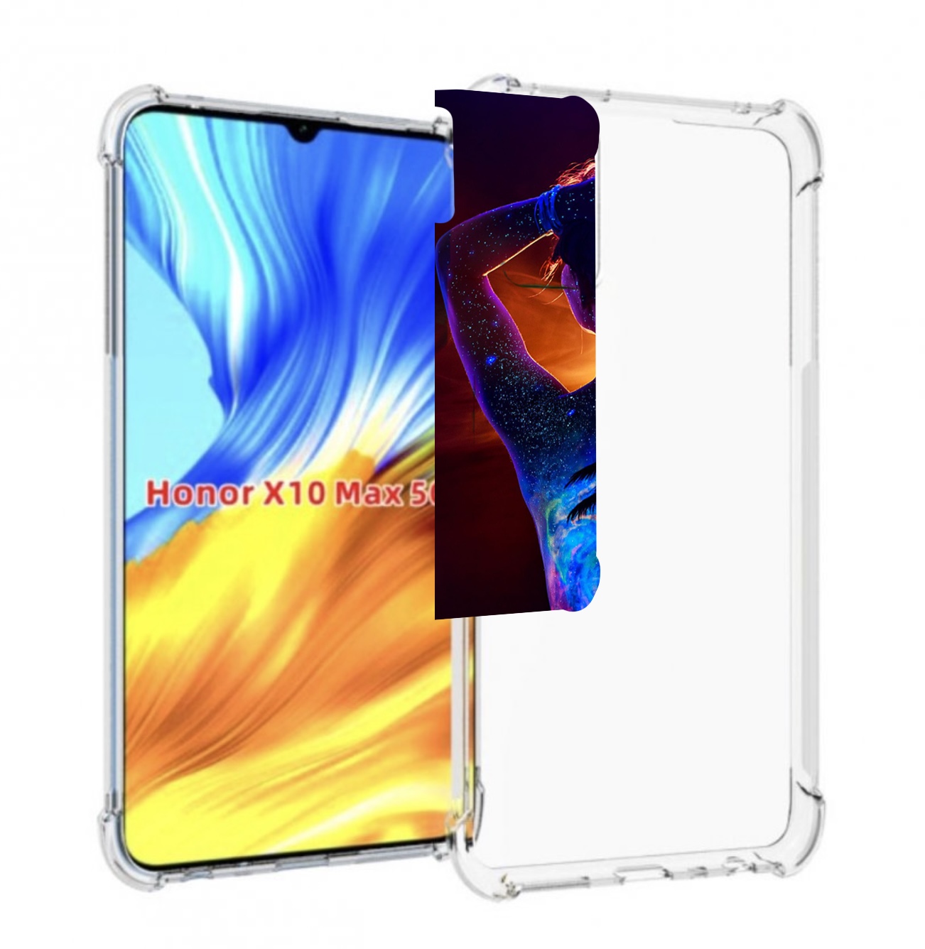 

Чехол MyPads Девушка-и-пальмы женский для Honor X10 Max, Прозрачный, Tocco
