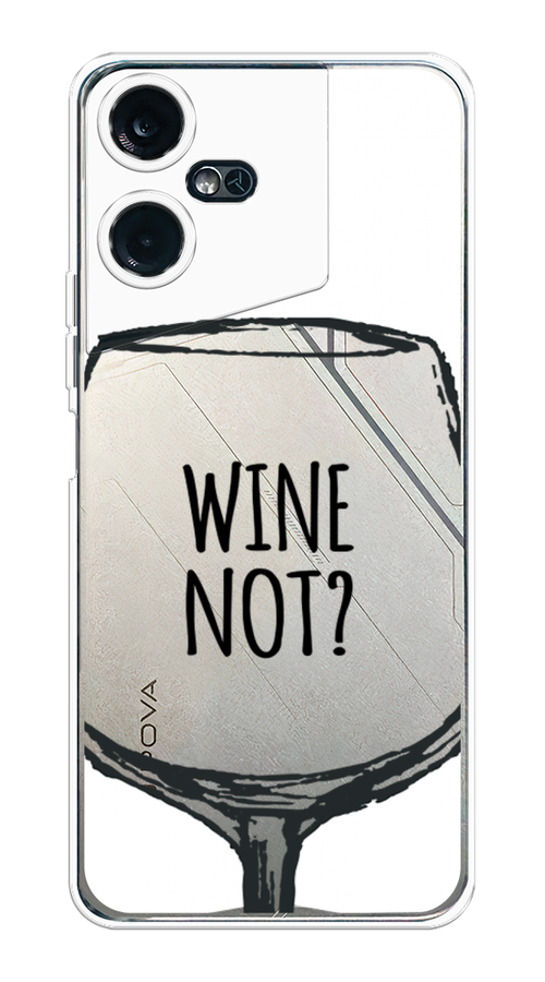

Чехол на Tecno Pova Neo 3 "Wine not white", Белый, 304450-6