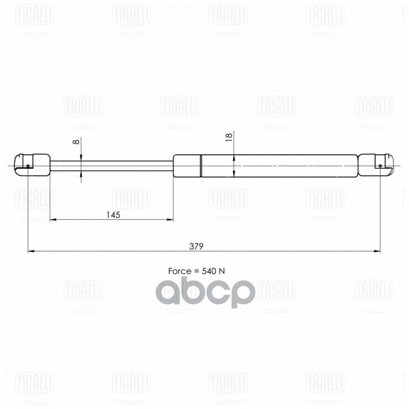 

Упор Газовый (Амортизатор) Крышки Багажника Trialli Gs 1026 Trialli арт. GS 1026