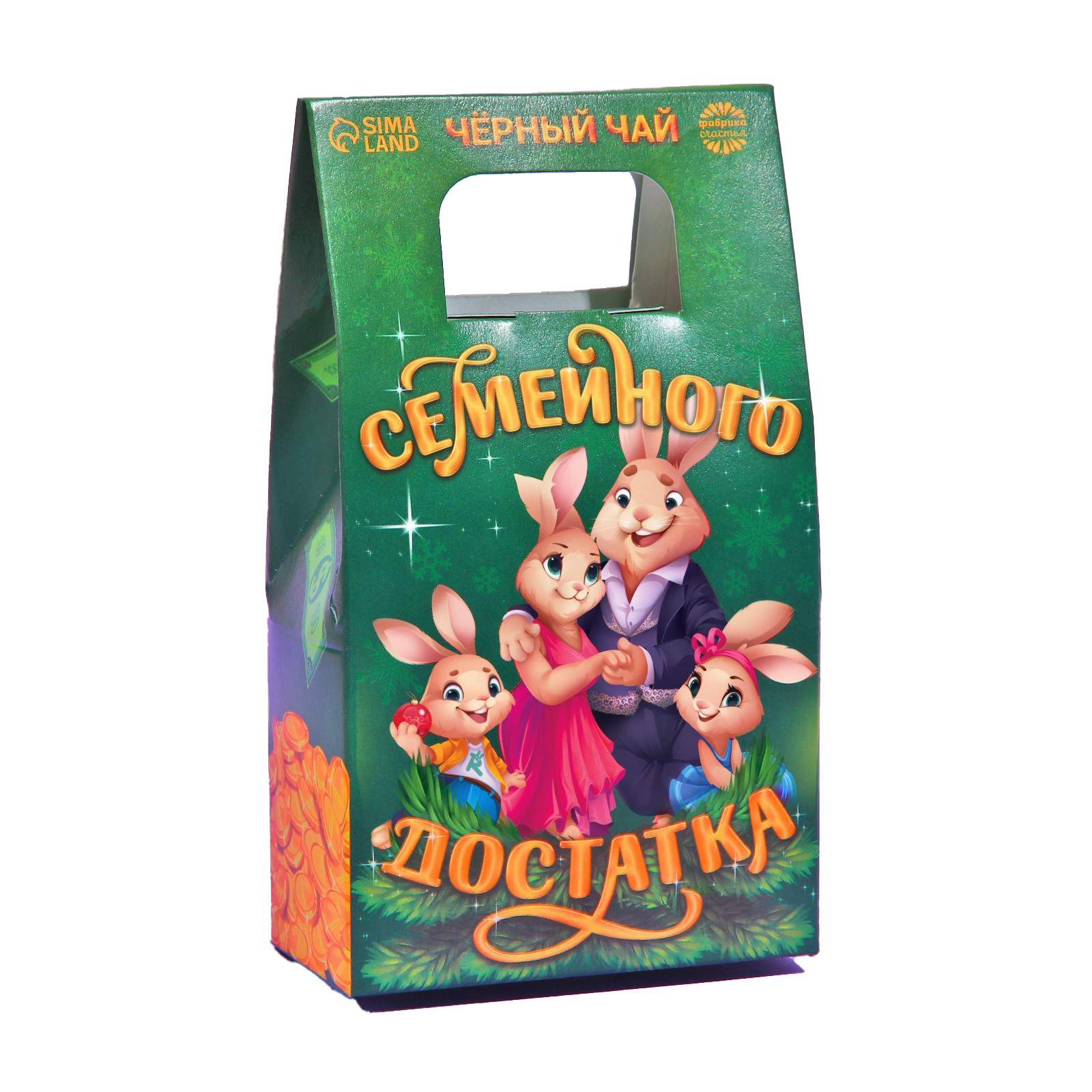 

Чай чёрный «Семейного достатка» в коробке-пакете, вкус: яблочный штрудель, 100 г.