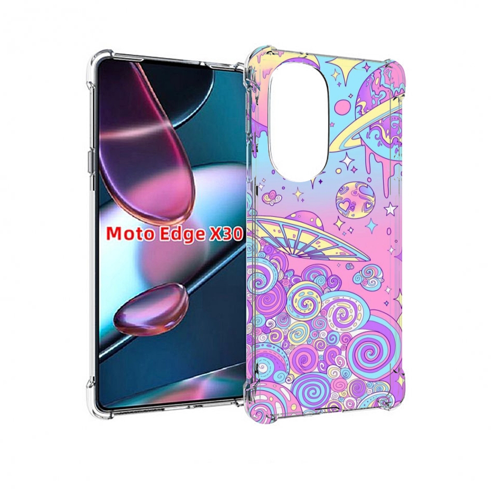 

Чехол MyPads ванильные планеты для Motorola Moto Edge X30, Прозрачный, Tocco