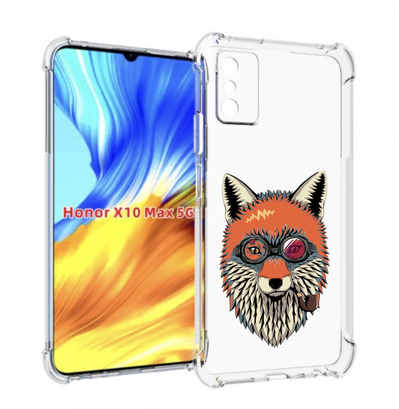 

Чехол MyPads Деловой лис для Honor X10 Max, Прозрачный, Tocco