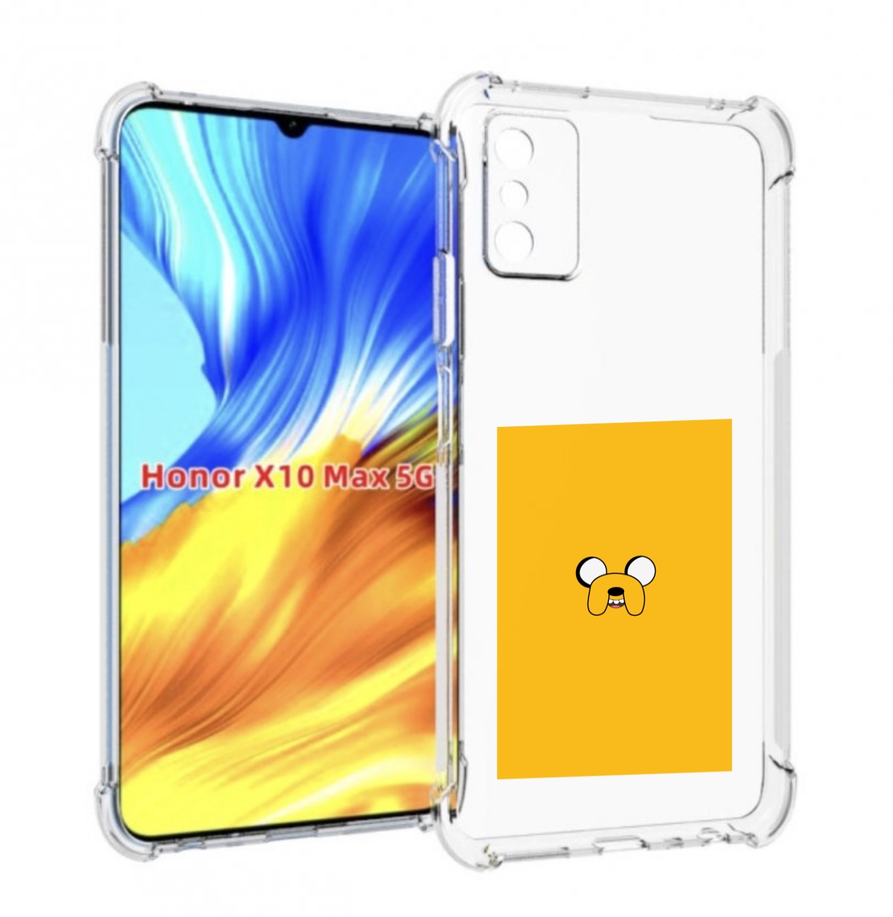 

Чехол MyPads Джейк-время-приключений для Honor X10 Max, Прозрачный, Tocco
