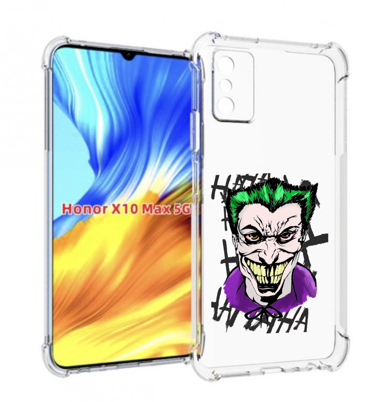 

Чехол MyPads Джокер-крейзи для Honor X10 Max, Прозрачный, Tocco
