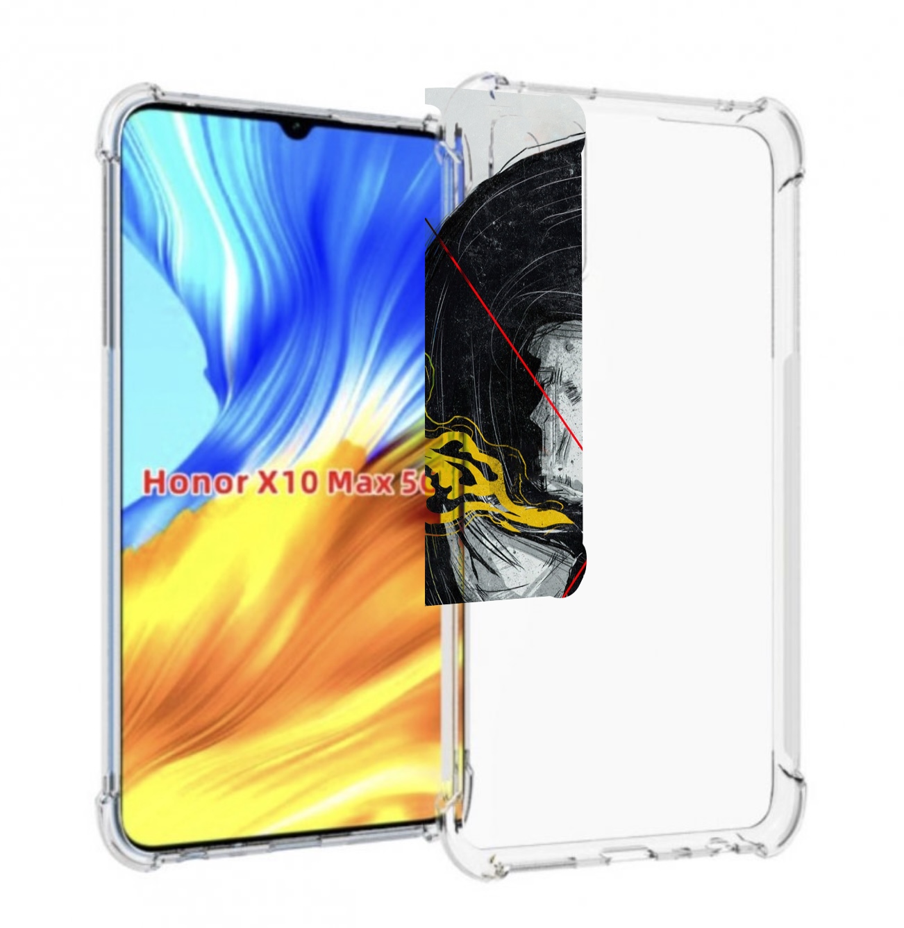 

Чехол MyPads Джон-Уик для Honor X10 Max, Прозрачный, Tocco
