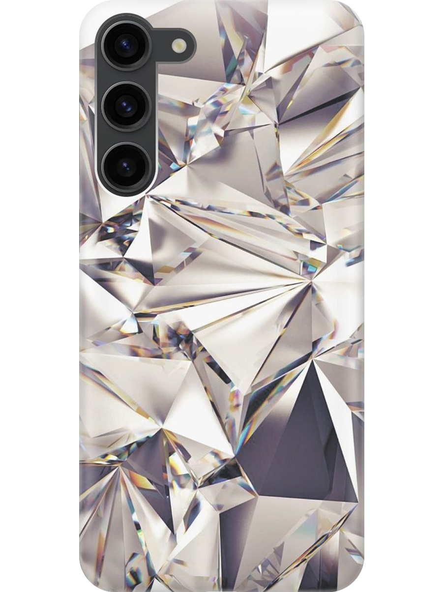 

Силиконовый чехол на Samsung Galaxy S23+ с принтом "Алмазные грани", Прозрачный;серый;черный, 767959331