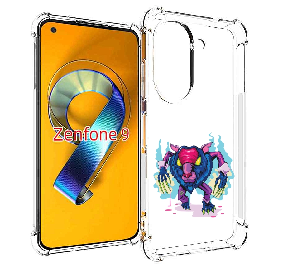 

Чехол MyPads фиолетовая-россомаха для Asus Zenfone 9 (AI2202), Прозрачный, Tocco