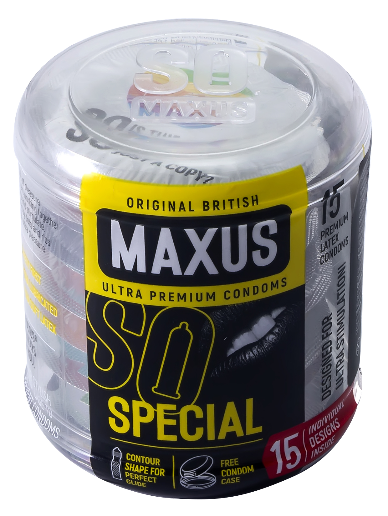 Купить Презервативы с точками и рёбрами MAXUS Special 15 шт., прозрачный, латекс