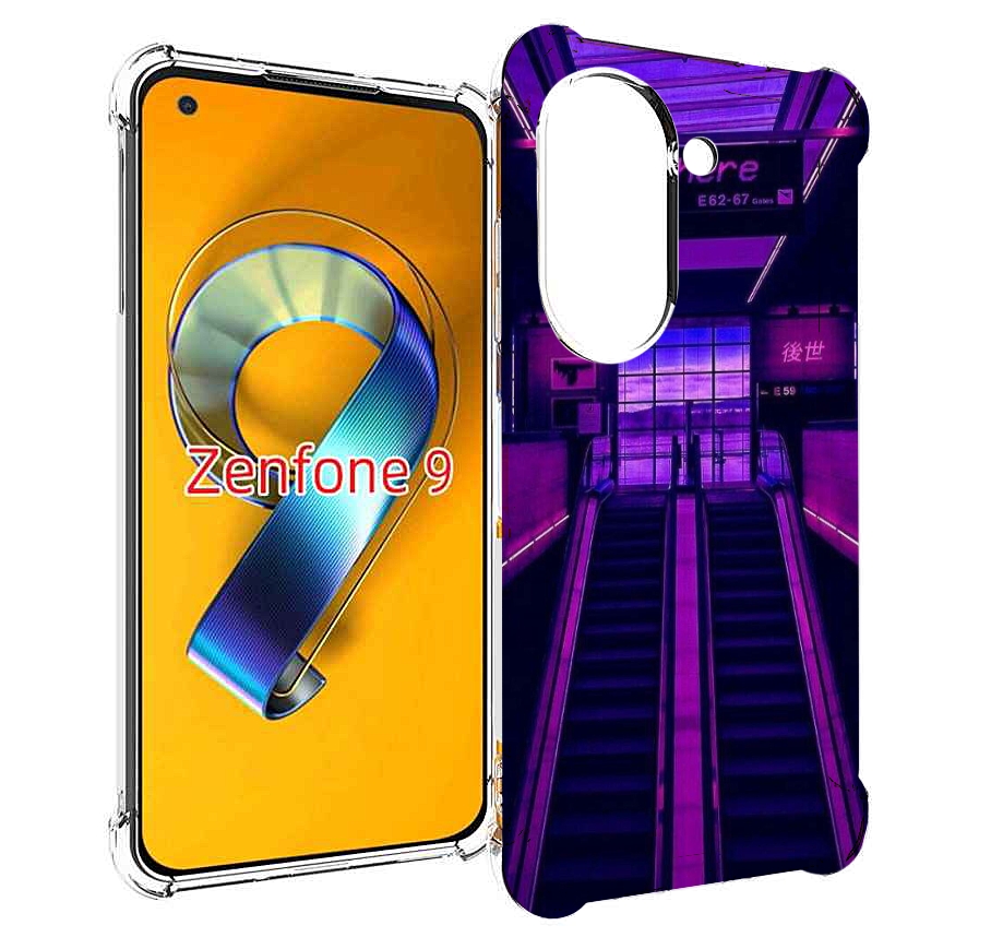 

Чехол MyPads фиолетовый эскалатор для Asus Zenfone 9 (AI2202), Прозрачный, Tocco