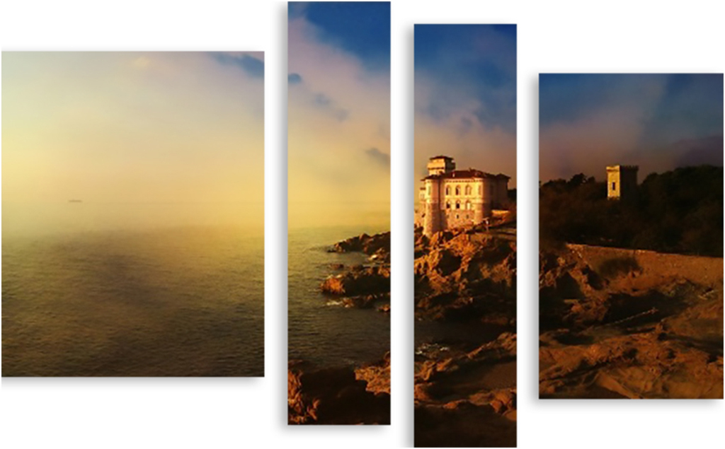 

Картина модульная на холсте Модулка Побережье 90x61 см, 3063