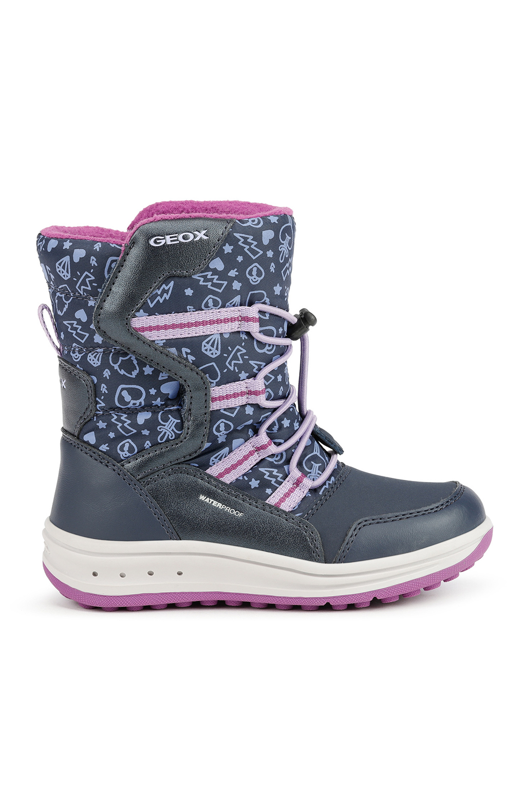 

Полусапоги Geox J042UA0BCMNC4215 темно-синий/сиреневый, 32, J042UA0BCMNC4215