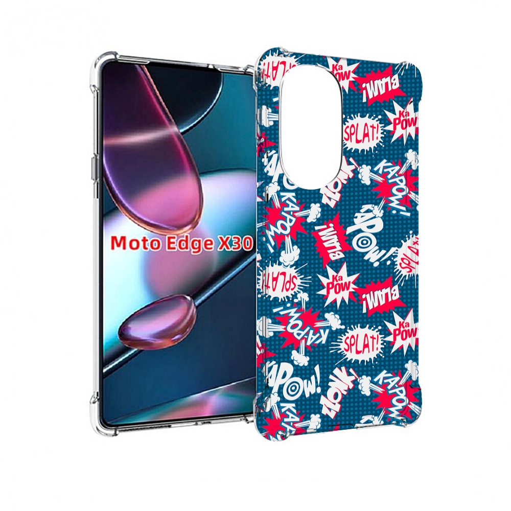 

Чехол MyPads взрывной-принт для Motorola Moto Edge X30, Прозрачный, Tocco