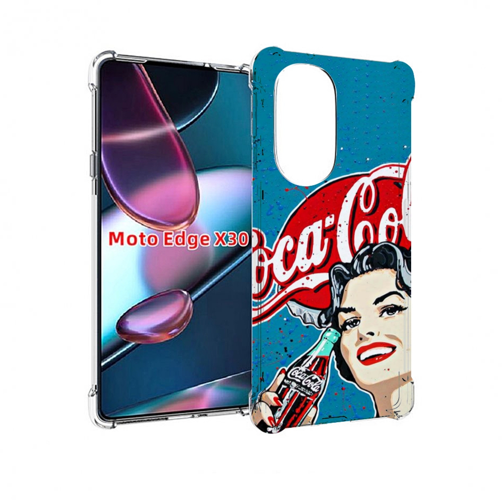 

Чехол MyPads вкусная кола картинка для Motorola Moto Edge X30, Прозрачный, Tocco
