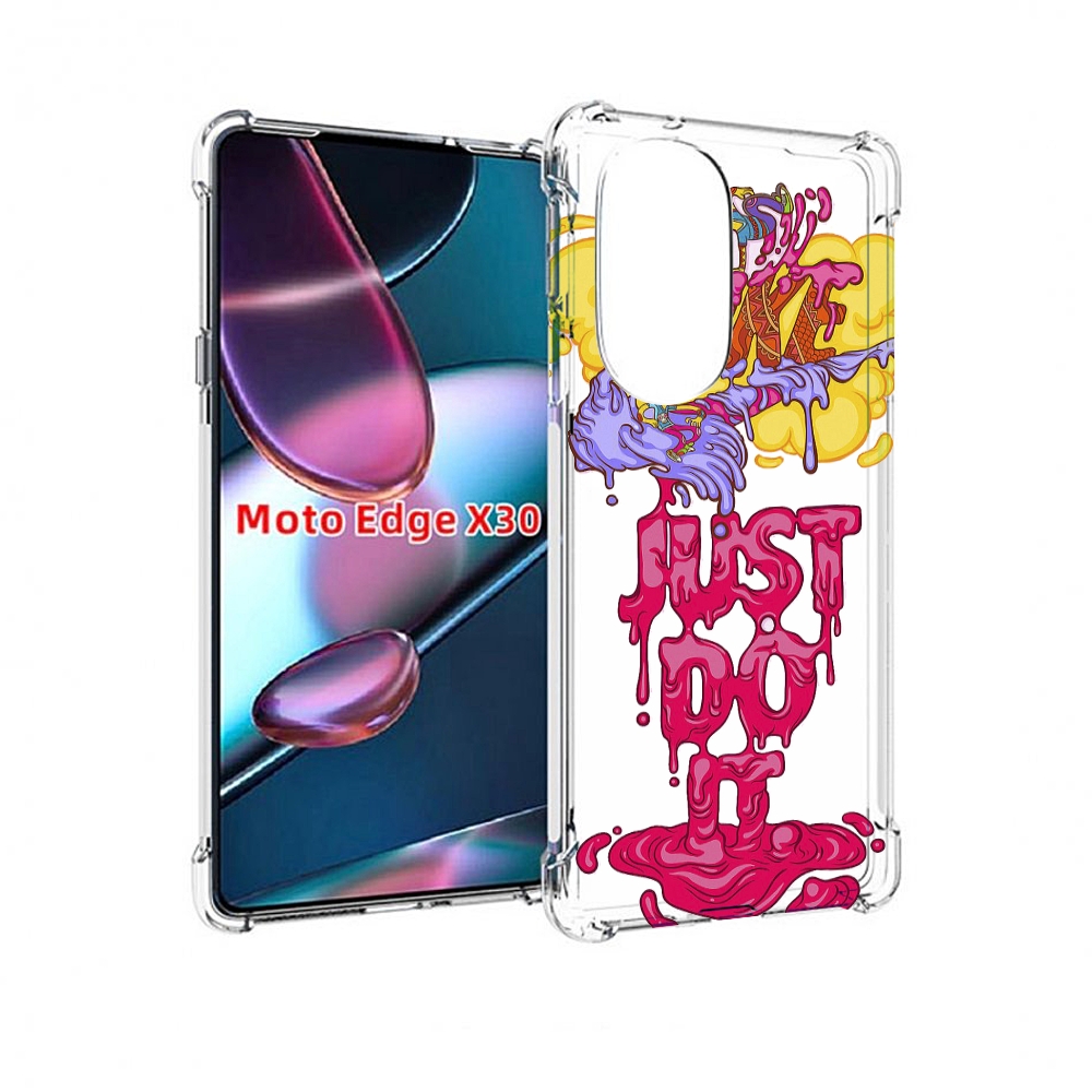 

Чехол MyPads вкусный найк для Motorola Moto Edge X30, Прозрачный, Tocco