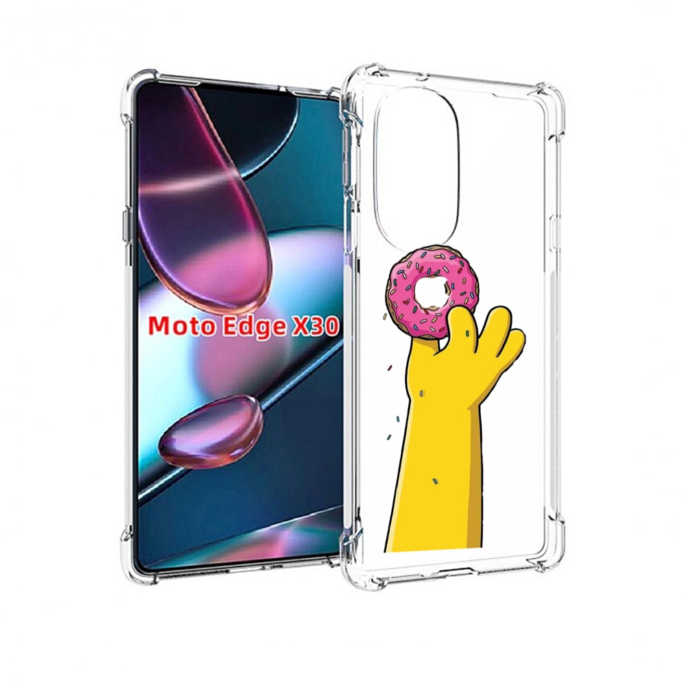 

Чехол MyPads вкусный-пончик для Motorola Moto Edge X30, Прозрачный, Tocco