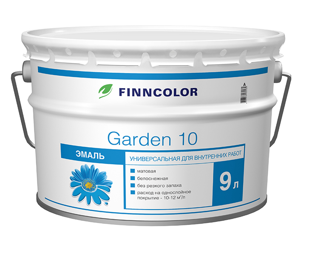 Эмаль алкидная универсальная Garden 10 (Гарден 10) TIKKURILA 9 л бесцветная (база С)