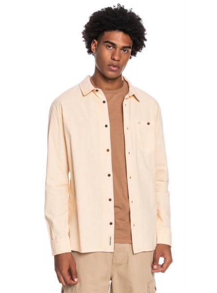 

Рубашка мужская Quiksilver EQYWT04295 бежевая S, EQYWT04295