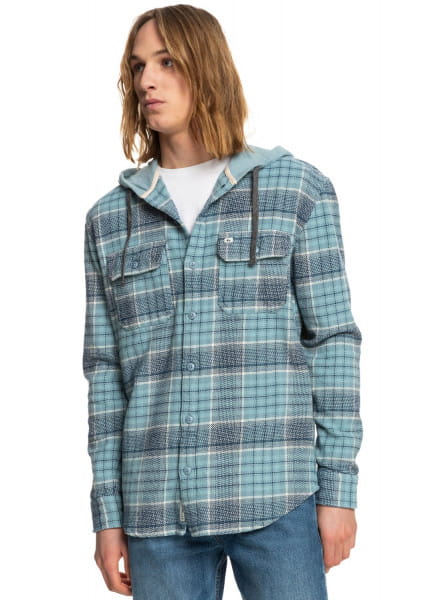 

Рубашка мужская Quiksilver EQYWT04237 бирюзовая S, EQYWT04237