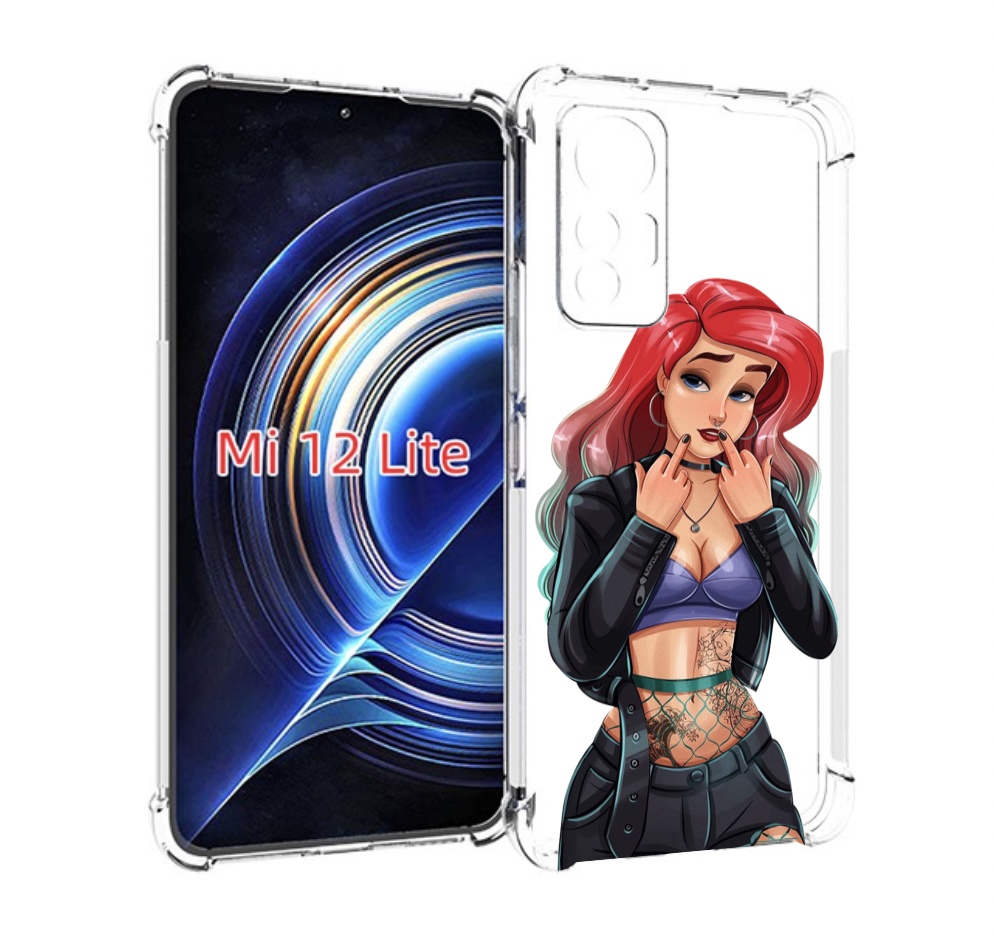 Чехол MyPads Ариэль-русалочка-готика для Xiaomi 12 Lite