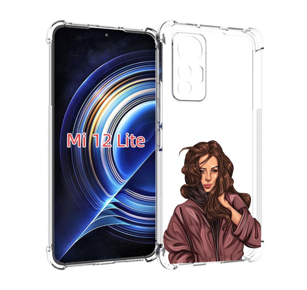 

Чехол MyPads Арт-рисунок-девушки для Xiaomi 12 Lite, Прозрачный, Tocco