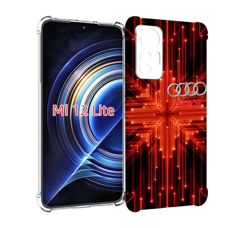 

Чехол MyPads Ауди-на-неоновом-фоне для Xiaomi 12 Lite, Прозрачный, Tocco