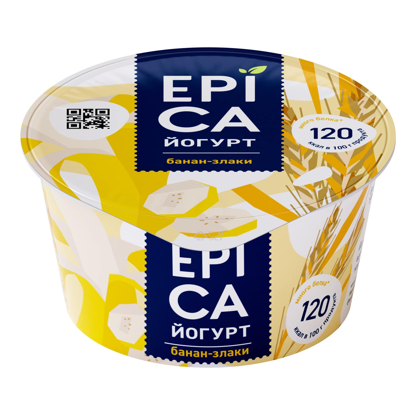 

Йогурт Epica XL с бананом и злаками 4,9% БЗМЖ 190 г