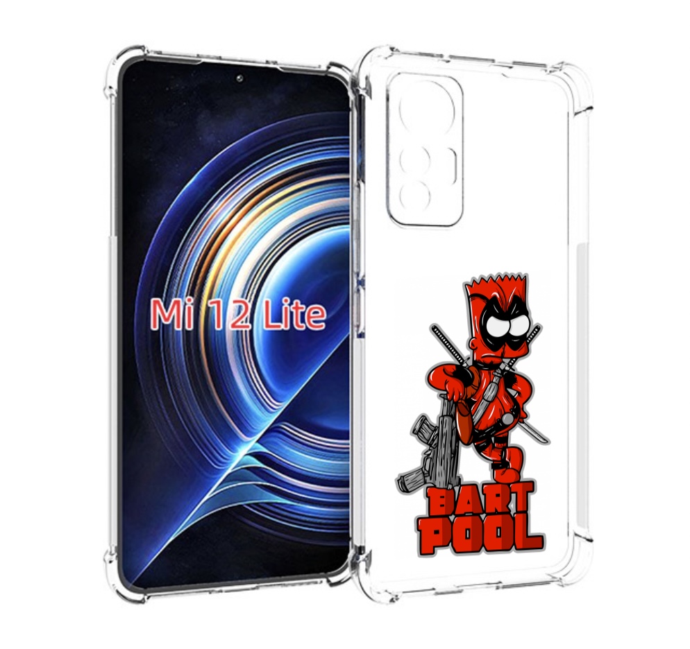 

Чехол MyPads Барт-Пул для Xiaomi 12 Lite, Прозрачный, Tocco