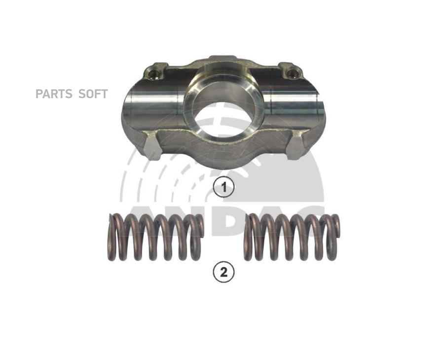 Ремкомплект суппорта Мост-1 Пружина-2 (WABCO PAN 19-1 /PAN 22-1)